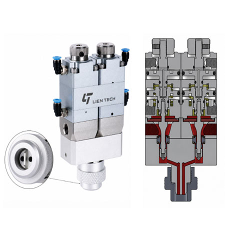 LTV-396 For 2K Components Twin Valve (Tungsten Carbide)
