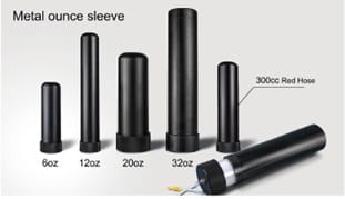 Metal Ounce Sleeve