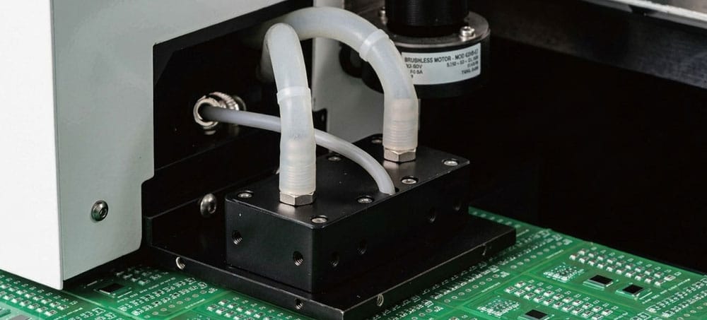 Precision CCD positioning system, dual head water-cooled UV-LED curing system