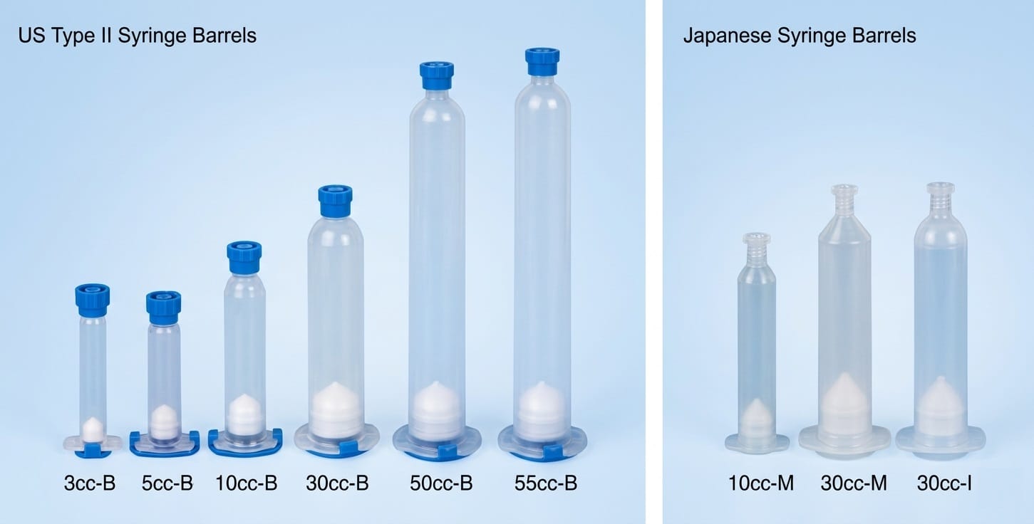 US Type II Japanese Syringe Barrels